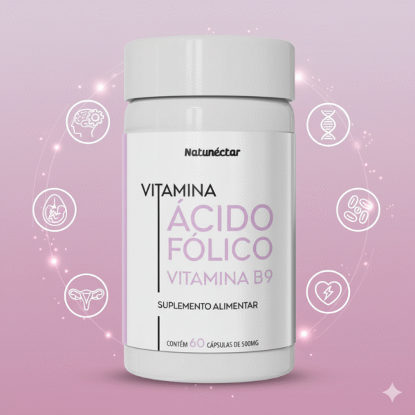 Vitamina Ácido Fólico - 60 Cápsulas - Imagem 4