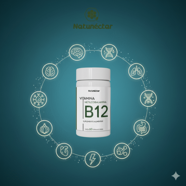 Vitamina B12 Metilcobalamina - 60 Cápsulas - Imagem 3