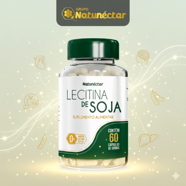 Lecitina de Soja - 60 Cápsulas - Imagem 3