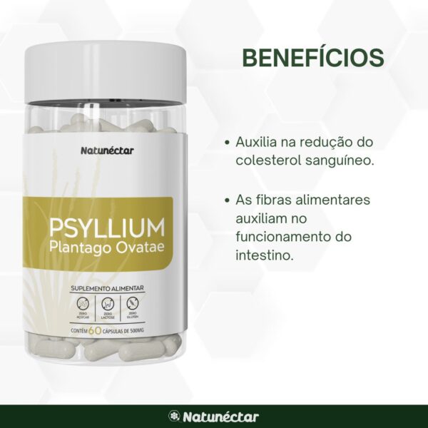 Psyllium - 60 Cápsulas - Imagem 3