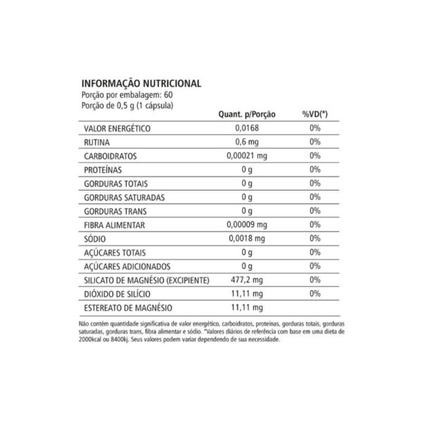 Vitamina Rutina - 60 Cápsulas - Imagem 2