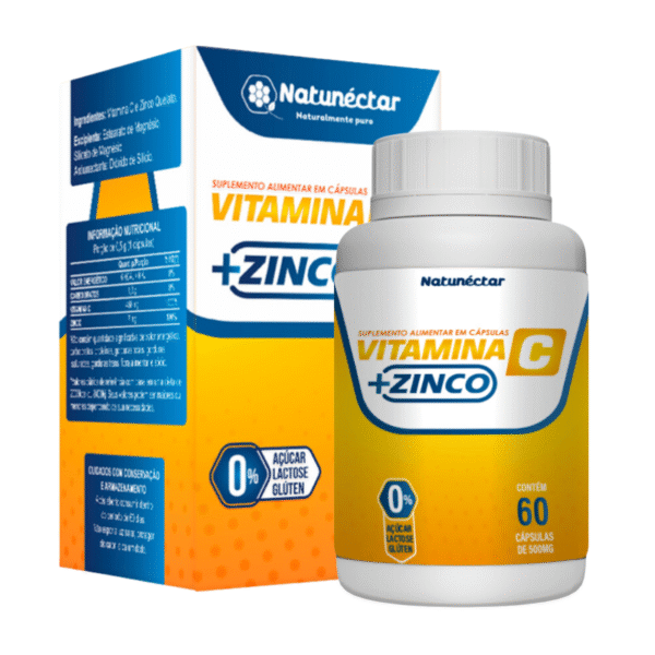 Vitamina C + Zinco - 60 Cápsulas - Imagem 4