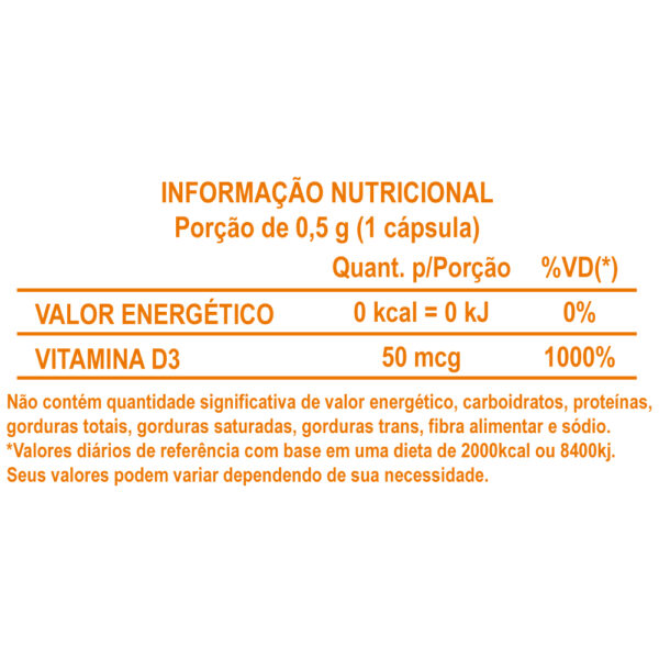 Vitamina D - 60 Cápsulas - Imagem 3