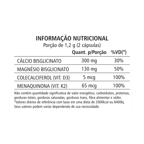Cálcio MDK - 60 Cápsulas - Imagem 2