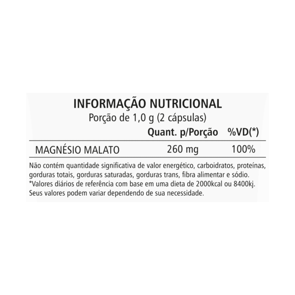 Magnésio Malato - 60 Cápsulas - Imagem 2