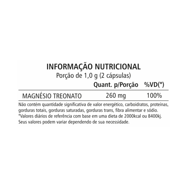 Magnésio Treonato - 60 Cápsulas - Imagem 2