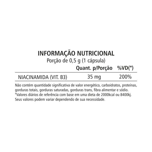 Vitamina B3 - 60 Cápsulas - Imagem 2