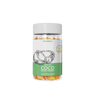 frasco de óleo de coco